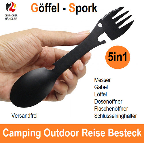 5in1 essbesteck göffel - 5in1,