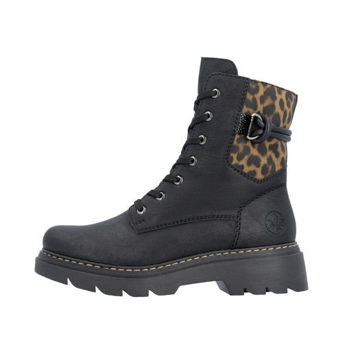 Rieker damen boots schwarz - rieker,