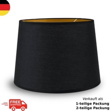 Lampenschirm Stoff Schwarz