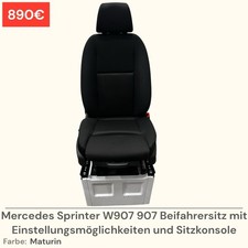 Mercedes Sprinter W907 907 Beifahrersitz Sitz Sitzkonsole 2018-2024 Maturin