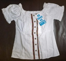Damen Trachtenbluse, Dirndl Bluse, Bluse, Weiß, Größe 36, Dirndl, Oktoberfest