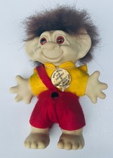 Vintage Dam Troll mit Gold