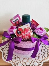 Handtuchtorte * Eine Portion Liebe * hübsches Geschenk zum Geburtstag