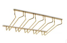 2x G Gittings Glasregal - 5 Säulen Aufhänger - Messing matt - 11.0876.300.21