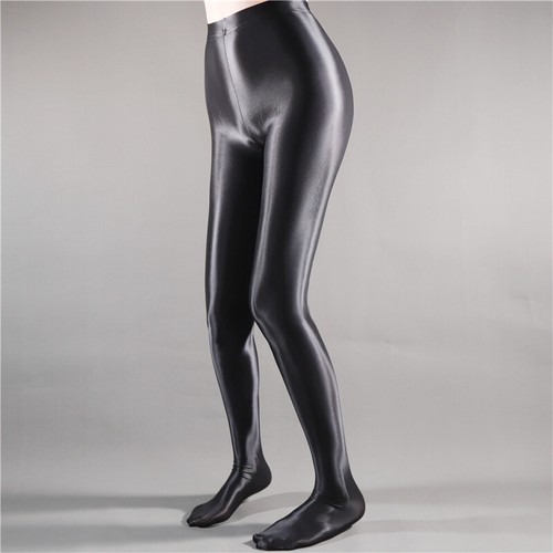 Shiny leggins mit fuß - m-xl,