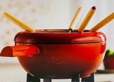 Zwilling Fondue 20cm Set Emaliertes Gusseisen