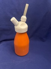 Vintage Design 1970er Jahre weiß orange Sahnesiphon Sahnespender Kayser ?