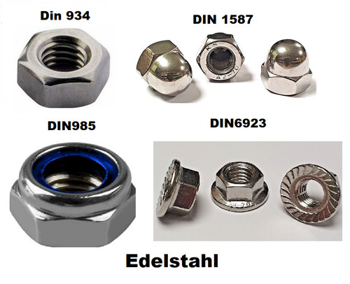 Muttern edelstahl hutmutter - muttern,