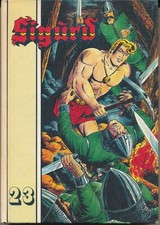 SIGURD Buch gelb 23 -  Hansrudi Wäscher - Nachdruck Großband 235-239 Hethke 1986