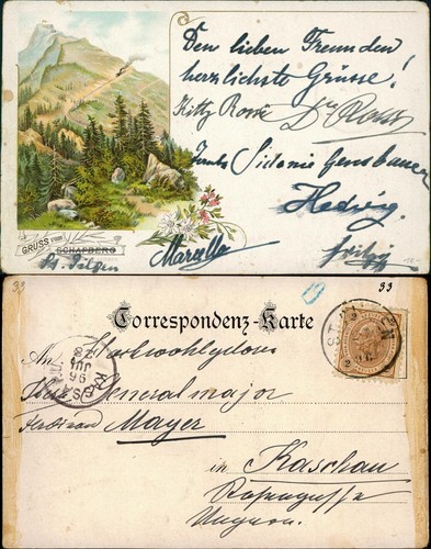 Ansichtskarte litho leoben - ansichtskarte, ak