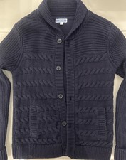 Kaschmir-Strickjacke, JACADI, Jungen, 8 - 10 Jahre, dunkelblau