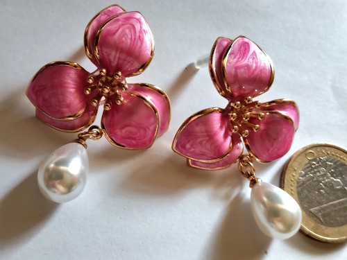 Ohrstecker rosa fein