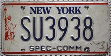 New York Nummernschild USA