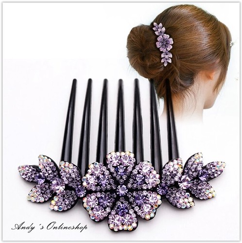 Strass haarklammer haarspange - strass,
