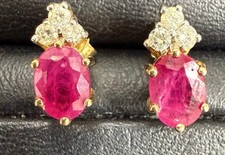 Ohrringe Rubin 14K/585