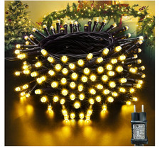 Christmas Tree Fairy Lights, 10 m, 100 LEDs, Warm White,8 Modes Timer & Memory