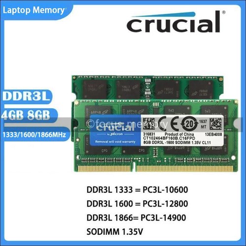 Crucial 4gb 8gb 16g - crucial, 1333