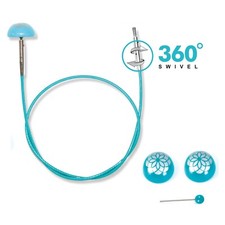 Knitpro Mindful Collection Wechselkabel schwenkbar 360 Nadeln Strick