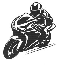 Motorcycle sticker 1x