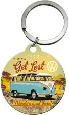 Schlüsselanhänger - VW Bulli Lets get lost 4 cm
