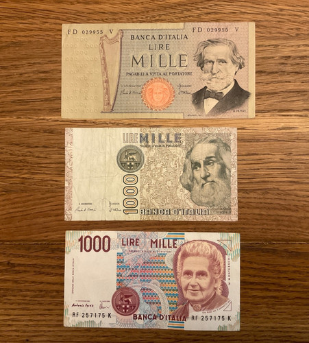 Set 1000 lire italien - set, x