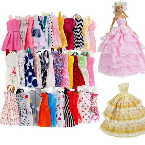 12x barbie puppenkleider - barbie,