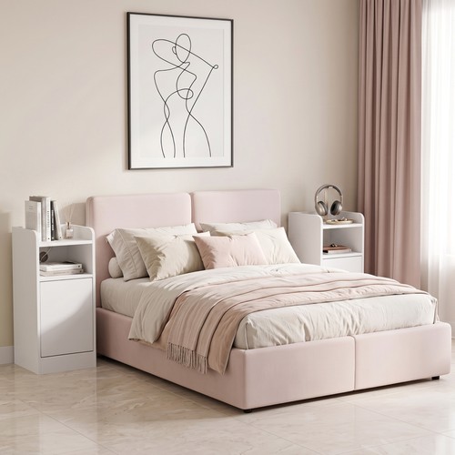 Homcom nachttisch 2er set mit - homcom,