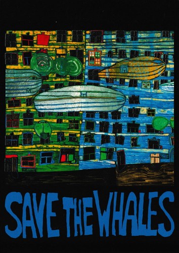 Kunstkarte hundertwasser save - hundertwasser, "save