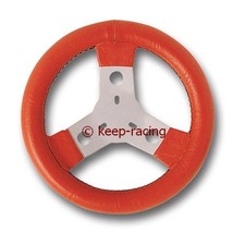Kart Lenkrad Kunstleder, rot