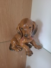 Porzellan Figur Rosenthal Hund Welpen Dackel Braun Sammlung Antik Dekoration