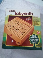 Labyrinth Spiel Holz Kugellabyrinth Geschicklichkeit Von Siso Vintage 