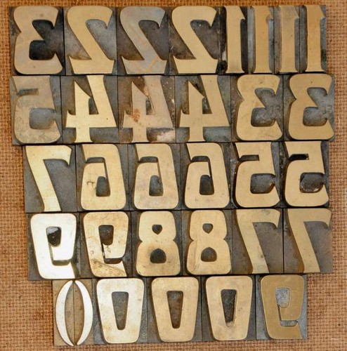 Prägeschrift mm - 25,