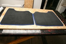 H/L 6423 Opel Combo C Fussmatten hinten Velour mit blauer Kettelung 