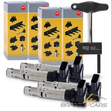 4x NGK ZÜNDSPULE FÜR AUDI A3