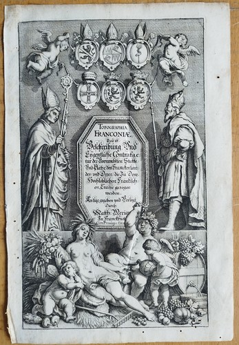 Titel topographia franconiae - titel, #