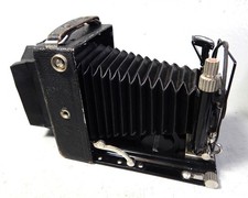 Balgenkamera von Voigtländer, antik, mit Ledertasche - ungetestet