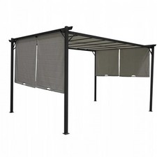 Garten Terrasse Pergola - Stahl - Delos II 2,9x3,9 m - Grau