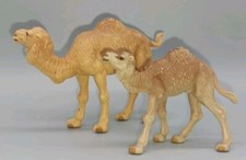 VEB Plaho Figur Dromedar mit Jungtier, DDR Spielzeug 