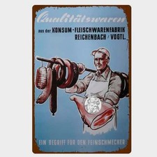 Blechschild Konsum