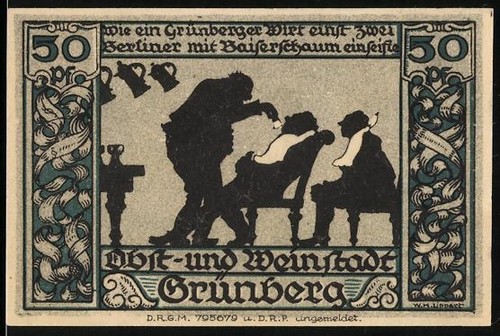 Notgeld grünberg schl 50 - notgeld, schl.,