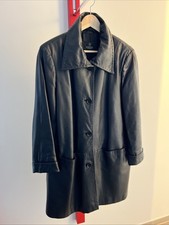 Nappaleder Mantel, Damen, Gr. 38, Schwarz, Handschuhweiches Leder Madeleine