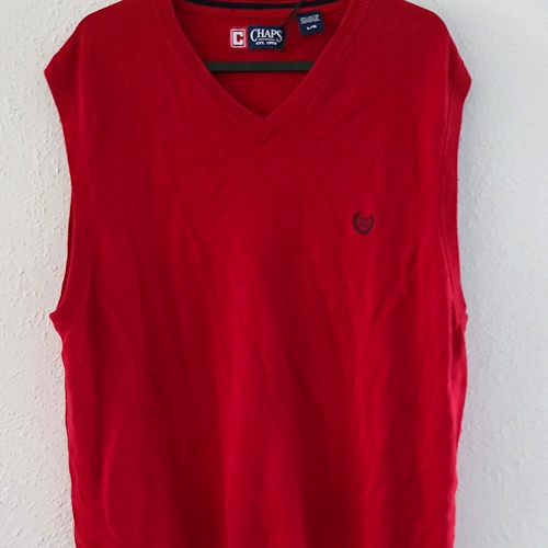 Chaps herren pullunder - chaps, rot