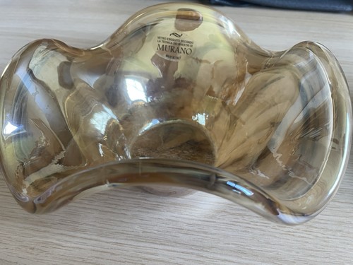 Murano glas schale amber - schale,