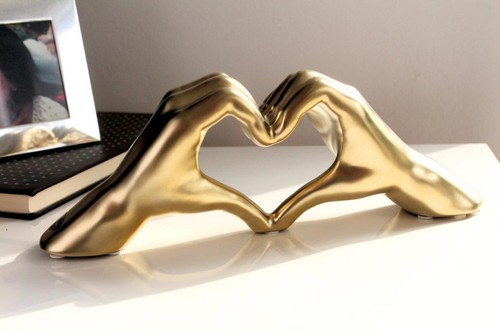Edle skulptur hände - edle, gold