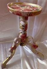 schöner Kleiner Beistelltisch- Blumenständer-  mit viel Liebe aufgearbeitet