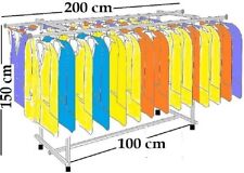 Tandem Kleiderständer  doppel Kleiderstange  Garderobe Barrenständer. St.07.200