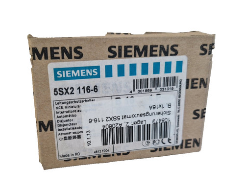 Siemens 5sx116 b16 1p - 1x,