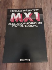 Original Prospekt Poster Hercules MX 1 Mofa mit Zentralfederung Oldtimer