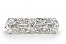 Diamant Brosche ein Brillant +