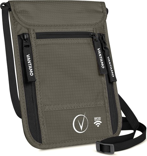 Premium neck wallet travel - premium,